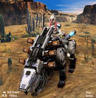 Quen Warrior riding a Behemoth